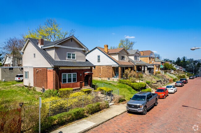 The hilly terrain of Beltzhoover causes homes to need steps so locals can enter their homes.