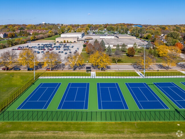 Tennis courts are also available to student athletes at Waukesha North High School.