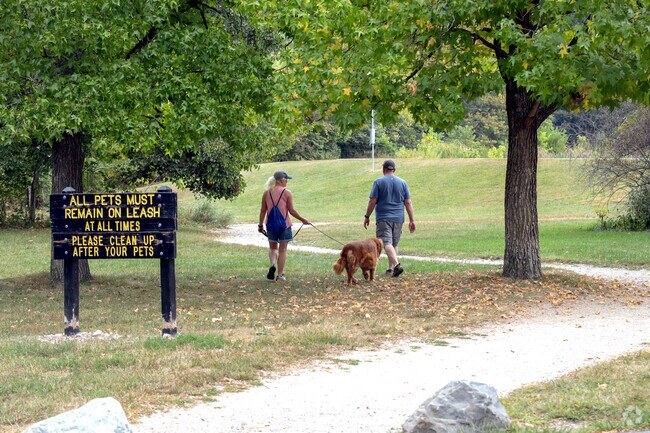 Ft. Harrison Park is a favorite spot for dog owners in the I-69 Fall Creek neighborhood.