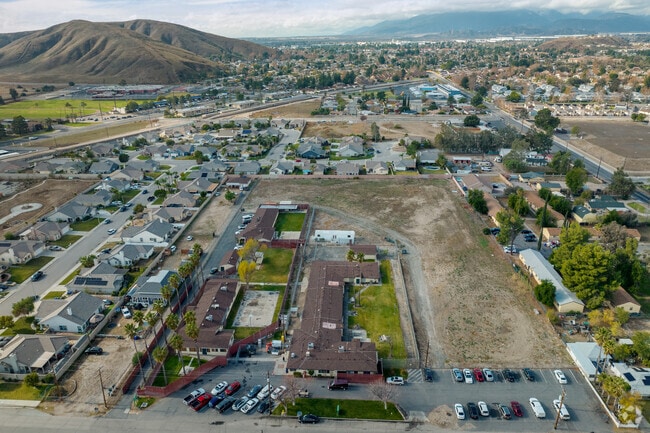 Regency High School offers a sprawling campus when viewed from above.