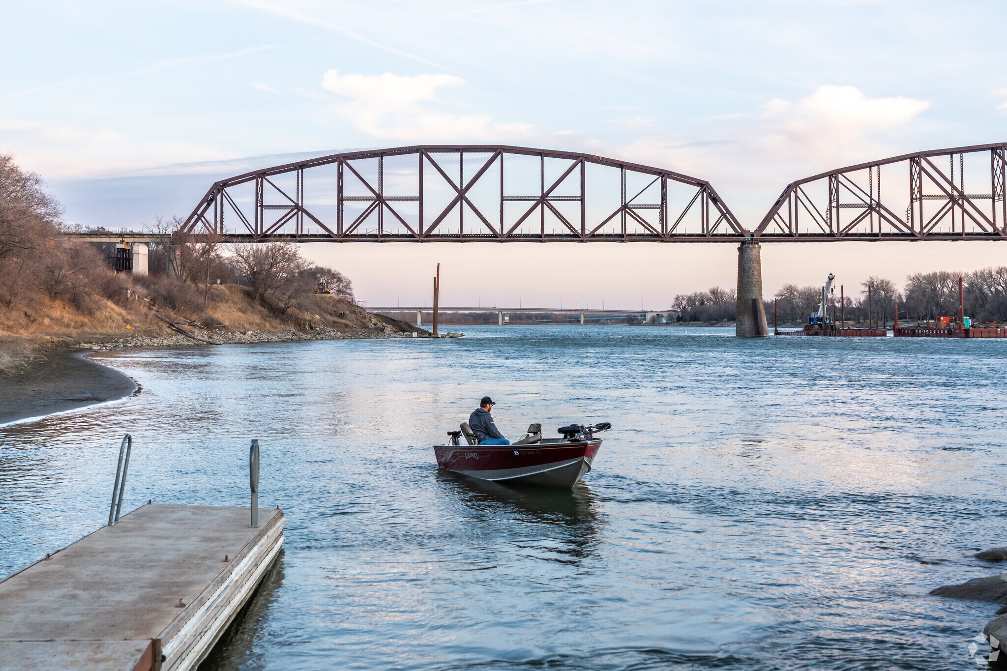 Southwest Bismarck residents can launch boats in the Missouri River at the public boat ramps.