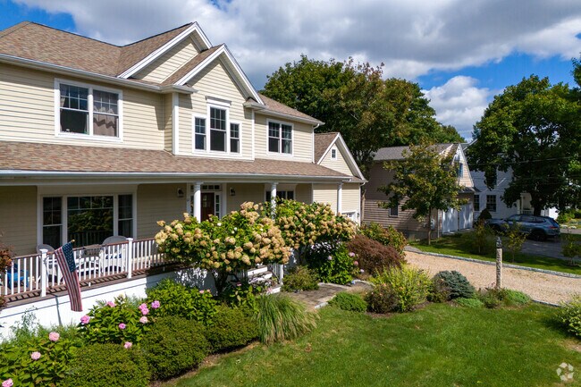 This row of homes in the Annawomscutt neighborhood has new and older construction.