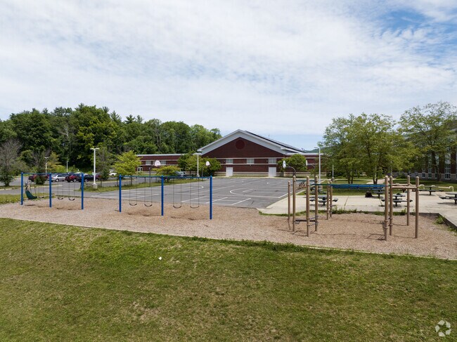 A great playground set to run and jump around on at Muddy Brook in Great Barrington, MA.