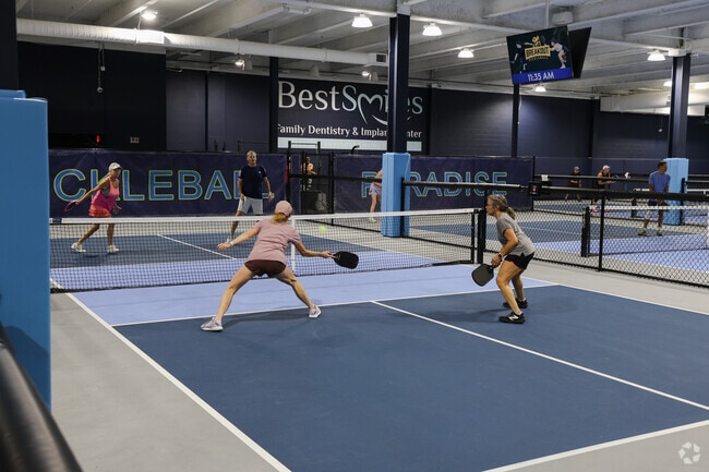 Performance Pickleball hosts indoor leagues for Regency residents.