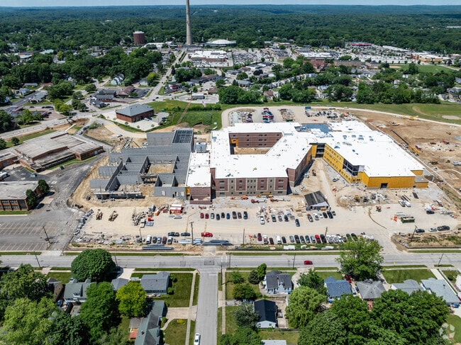 The new Cuyahoga Falls High School will serve the students of Mud Brook.