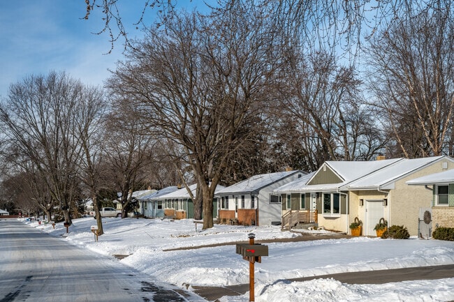 Ranch-style homes of varying designs line the streets of Lake Judy.