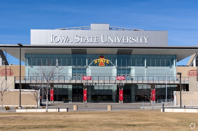 Jack Trice Stadium is easily audible from Oak-Riverside on game days.