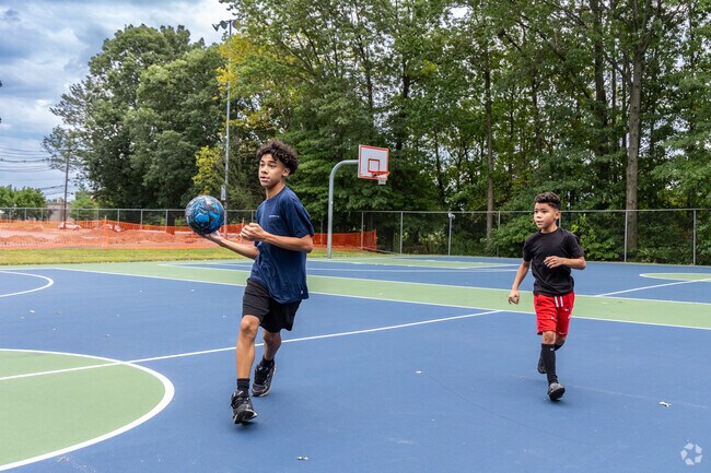 The basketball court in Fords Park gives Hopelawn residents a place for games and practice.