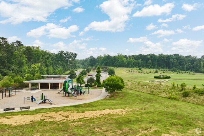 Robert L. Smith Park has green space, trails and a playground for Pawtuckett families.