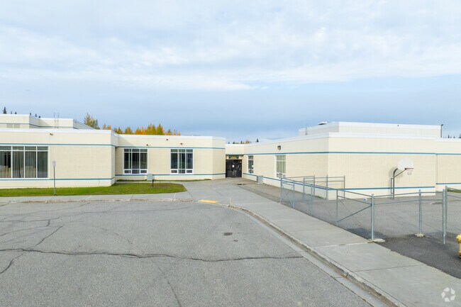 Woodriver Elementary School in Fairbanks is home to the Wolf Pups.