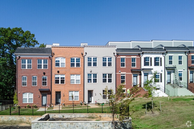 New build town homes on Evarts St NE outside of Catholic University.