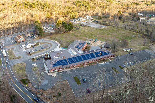 Barkhamsted Elementary School is located next to town hall.