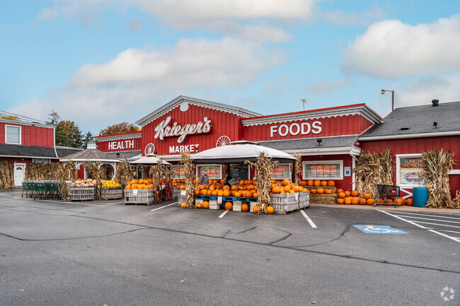 Krieger's Health Foods Market is a popular alternative grocery in the Mud Brook neighborhood.