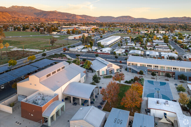 A view of the local mountains is seen from Mountain View High School in San Jacinto.