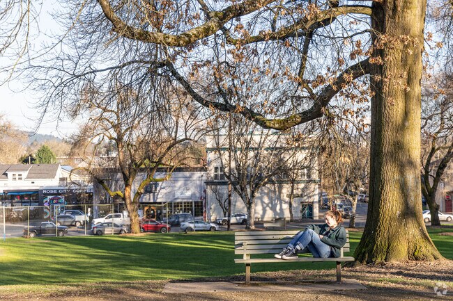 Brooklyn City Park offers a place for a quiet moment.