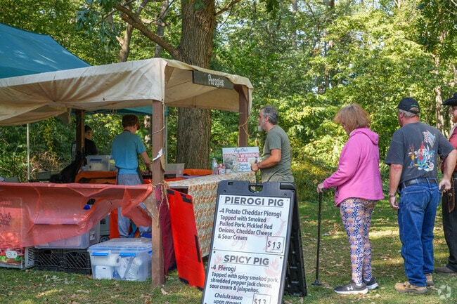 Line up for delicious pierogi at Family Fall Festival in Lowell.