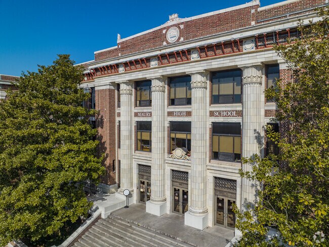 The Maury High School serves all teenagers in grades 9-12 in the Ghent Square neighborhood.