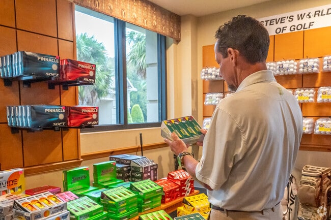 Shop at the local golf store in the golf clubhouse in Heritage Harbour