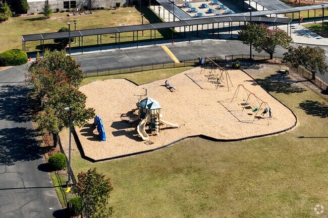 Forestbrook Elementary School has outdoor activity areas for students.