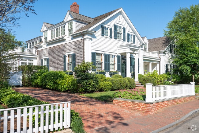 Old captain's homes remind visitors of  Edgartown's rich history as a whaling town.