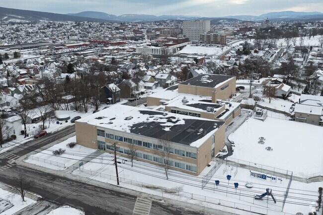 Irving Elementary School is up in the hills of Altoona.