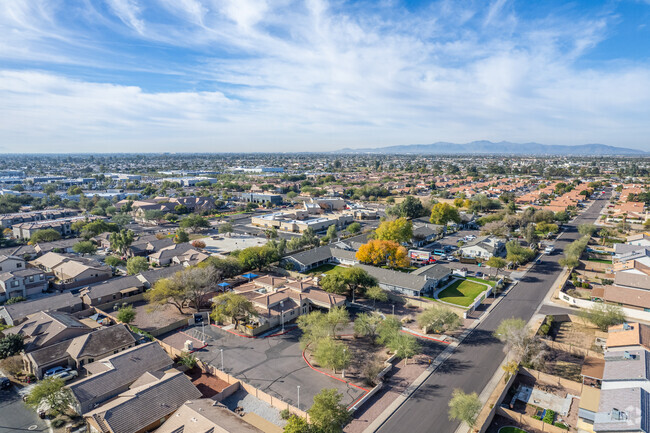 A bird's eye view of Black Mountain Science Academy Montessori in Peoria.