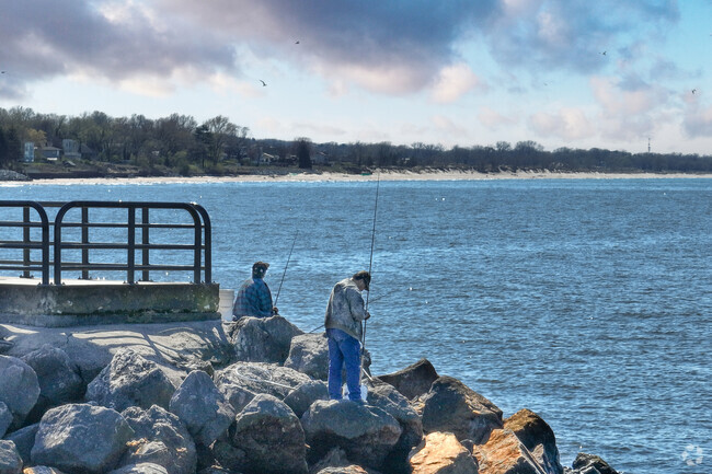 Residents of Ogden Dunes will often be fishing off the pier at the Dunes National Park.
