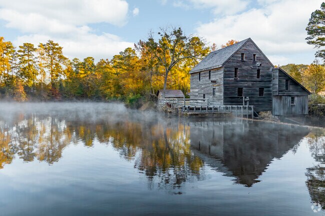 Historic Yates Mill Park is an iconic and beautiful park in the heart of South Raleigh.