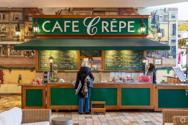 Flatiron Crossing is a traditional indoor mall with major retailers and additional restaurants about 10 miles away.