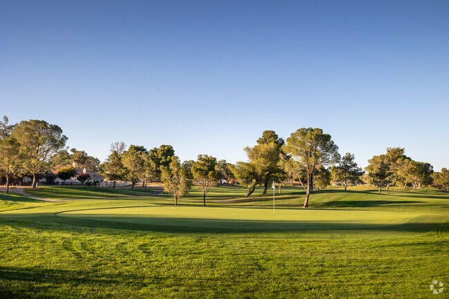 Beautiful greens are available for members at the Silver Lakes Country Club.