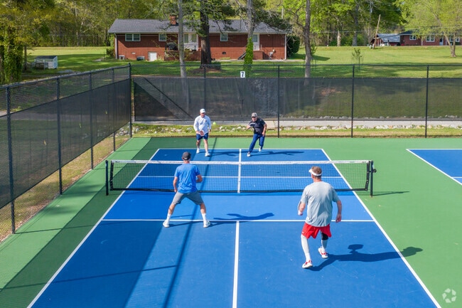 You can gather with friends to play pickleball on the new courts at Dorothea Redwine Park.