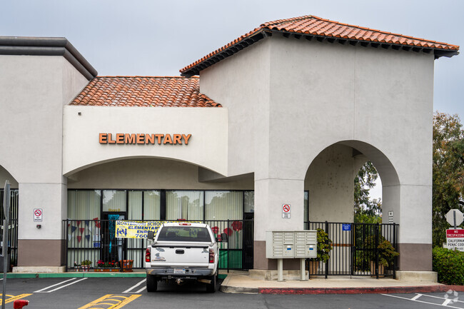 There is a small extension of Montessori School of Oceanside across the parking lot.