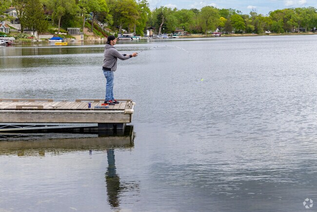Nearby Lilly Lake Public Beach is a fantastic spot to go fishing.