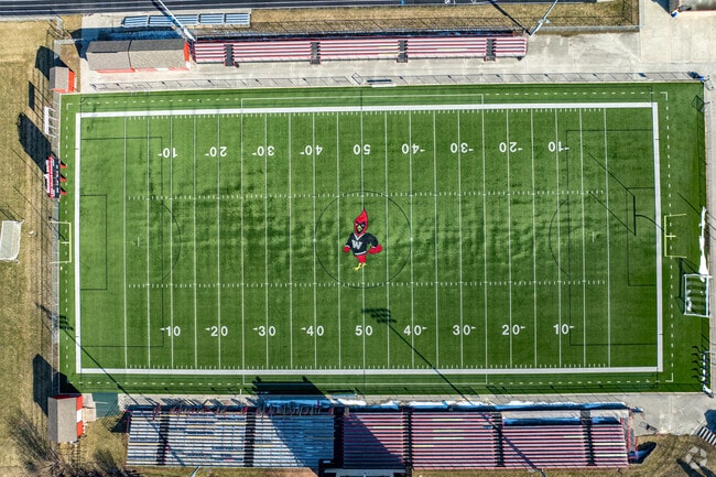 Students can play football at Waukesha South High School.