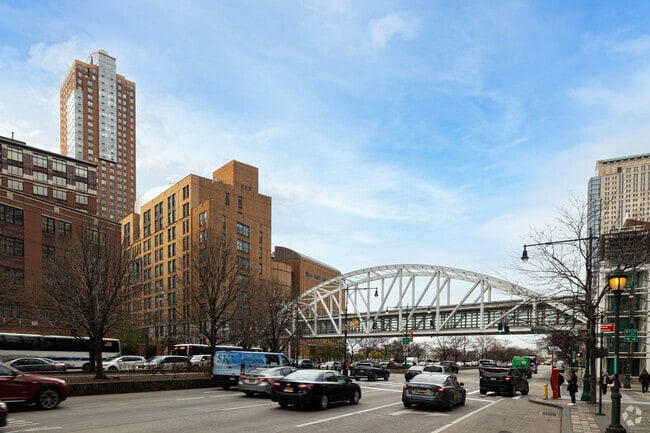 The West Side Highway runs along the neighborhood.