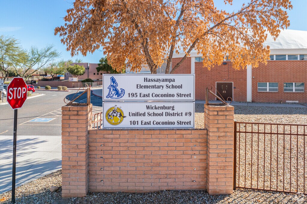The monument sign greets you at Hassayampa Elementary School in Wickenburg.