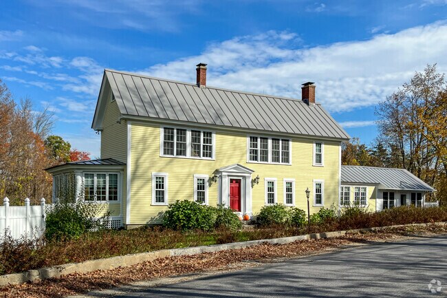New Boston showcases colorful, well-kept homes along quiet streets.