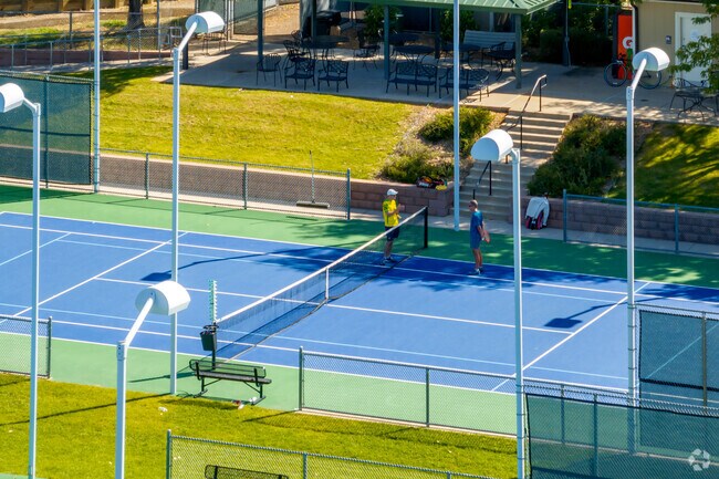 Holly Tennis Center is further east with four light-equipped courts and two pickleball courts.