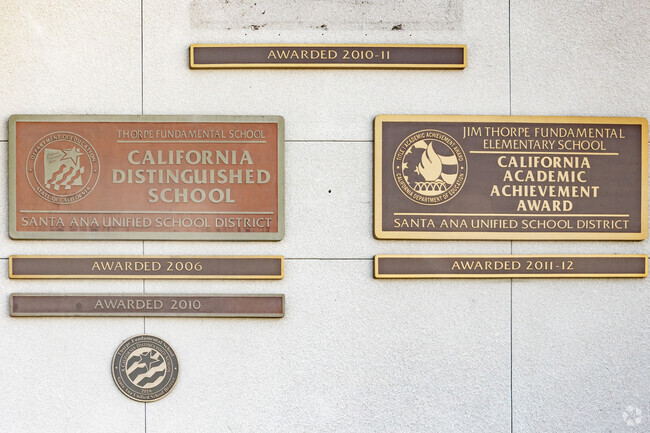 Jim Thorpe Fundamental Elementary is a California Distinguished School.