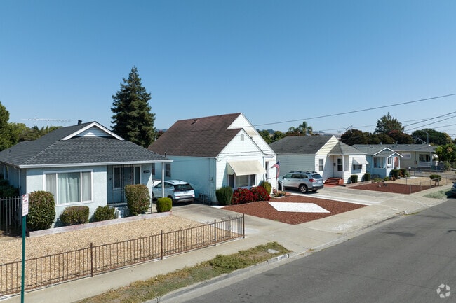 Rows of California Bungalows in Burbank.