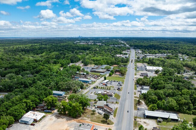 Saraland Blvd. runs North and South through town.
