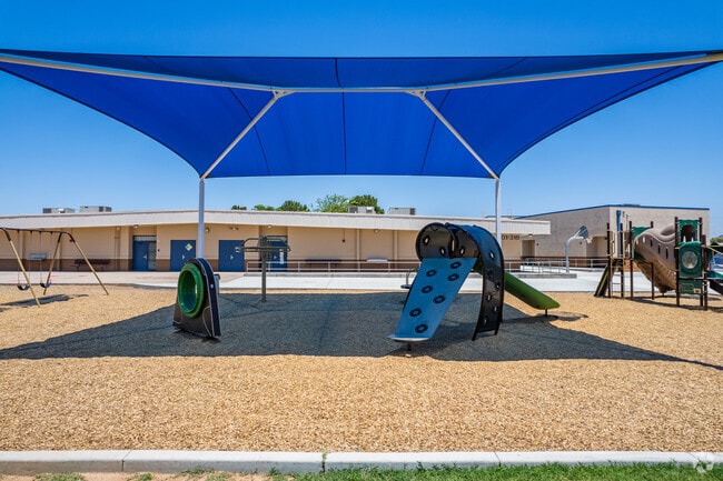 The playground at Richard E Miller School provides an exciting play area in Phoenix.