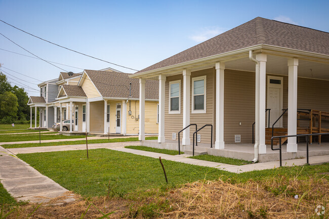 Newer Craftsman homes are popping up throughout Behrman.