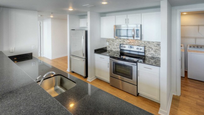 Kitchen with Stainless Steel Appliances and Granite Countertops