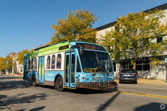 The Interurban Trolley is available in the Parkside neighborhood.