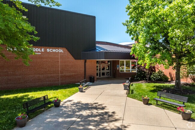 Plaza Middle School is a public school with a helpful office staff and competitive teams.