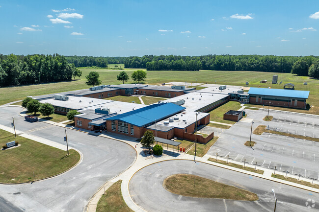 The campus of David A. Harrison Elementary School.