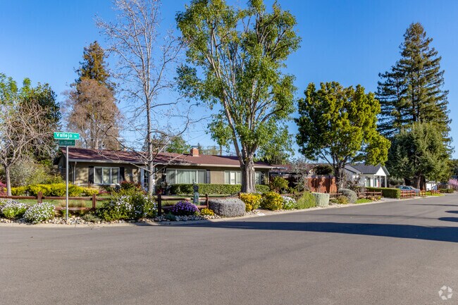 A row of beautiful ranch-style homes lines a street in Hathaway.