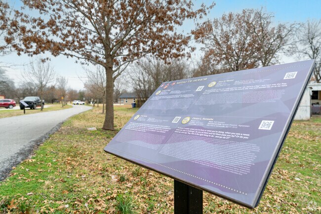 The Home Grown Hero Walking Trail is a walking path honoring local heroes in Gainesville.