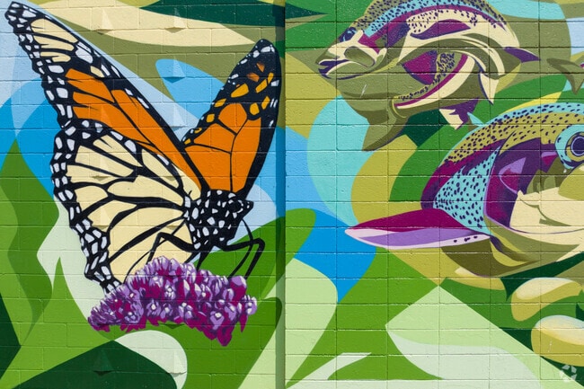 Downtown Rochester mural 